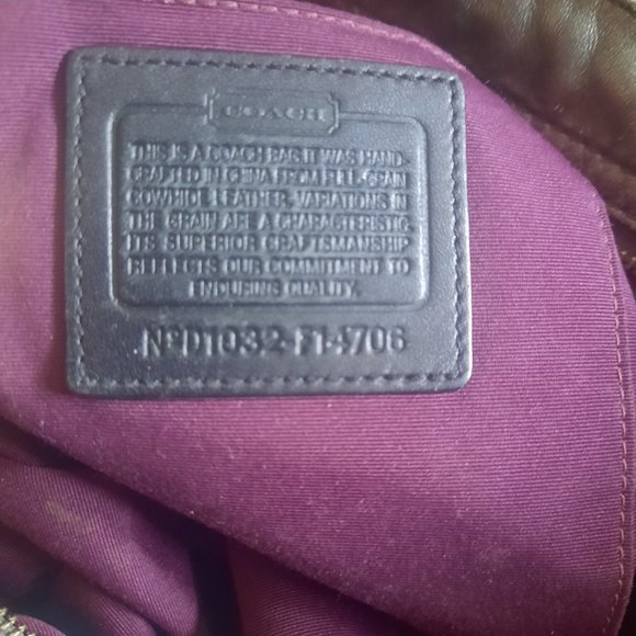 Coach Metallic Leather Hobo Ladies Bag Purse F14706 - Picture 8 of 11